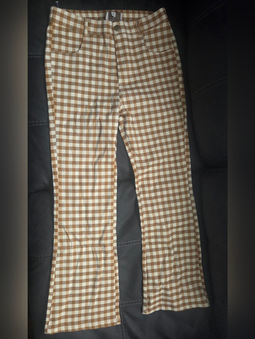 Hayden Brown and White Gingham Trousers